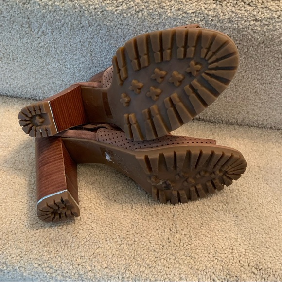 - Franco Sarto Analise Suede Lugg bottom Slingback sandals size 10M - Picture 4 of 7